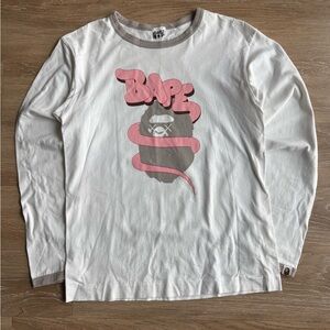 Kaws X Bape Long Sleeve Shirt